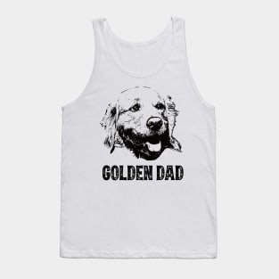 Golden Dad Golden Retriever Tank Top